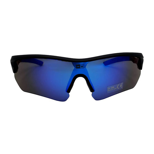 HIMOUNTAIN Okulary przeciwsłoneczne sportowe UV400 HiMountain, czarno-niebieskie