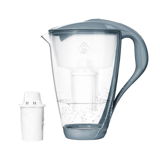 DAFI Dzbanek filtrujący szklany Dafi Crystal, 2 l, szary, Classic LED