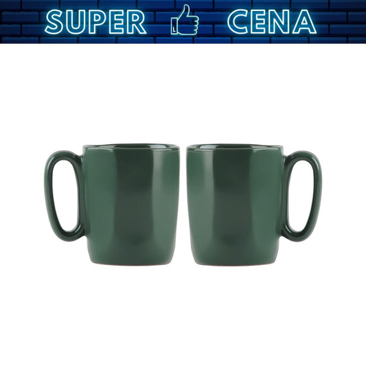 VIALLI DESIGN Kubki ceramiczne do espresso Vialli Design Fuori, 80 ml, 2 sztuki, zielone