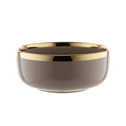 FLORINA Komplet 6 Salaterek porcelanowych Berlotti, 15 cm, brązowa