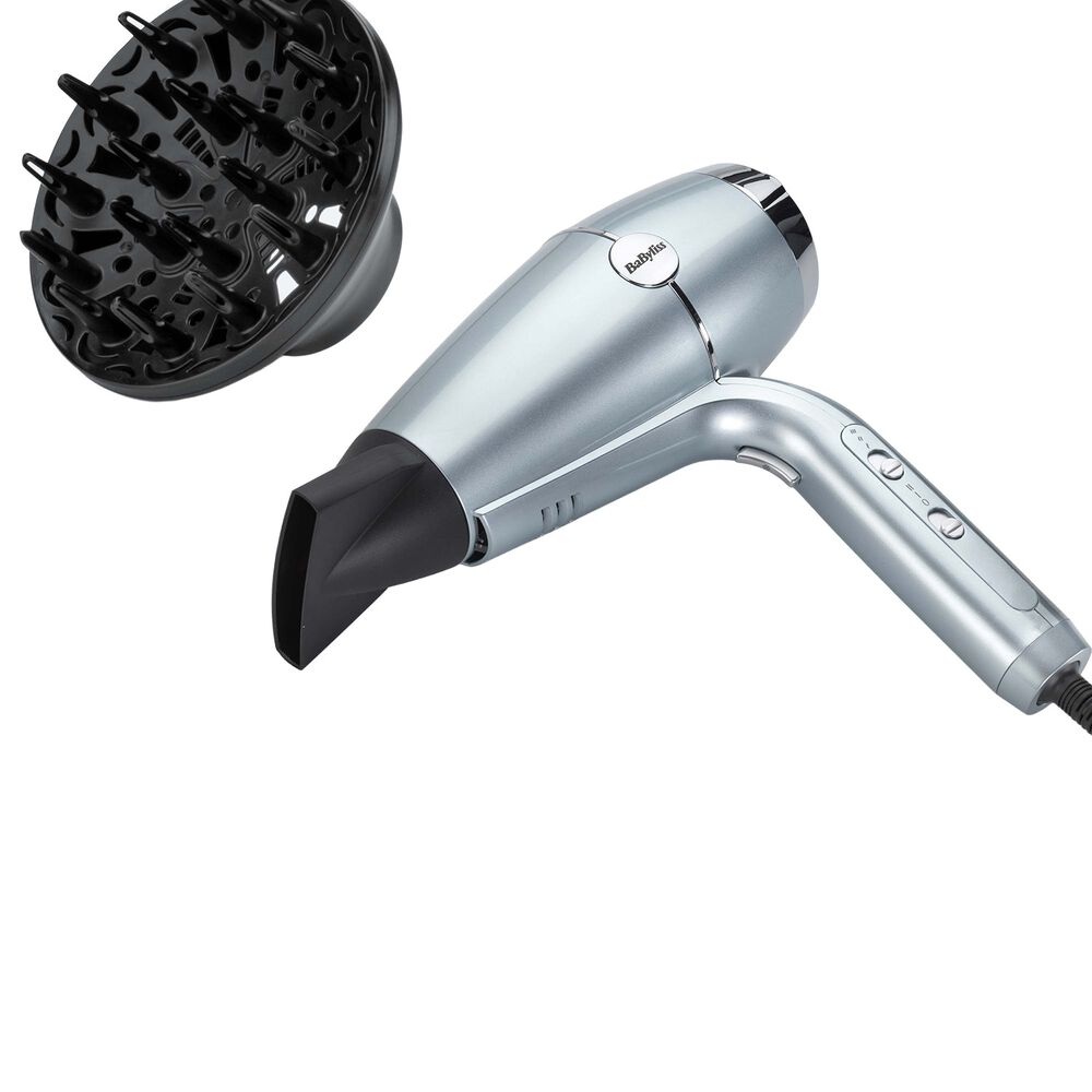 BABYLISS Suszarka BaByliss Hydro Fusion 2100 D773DE, 2100 W, niebieska