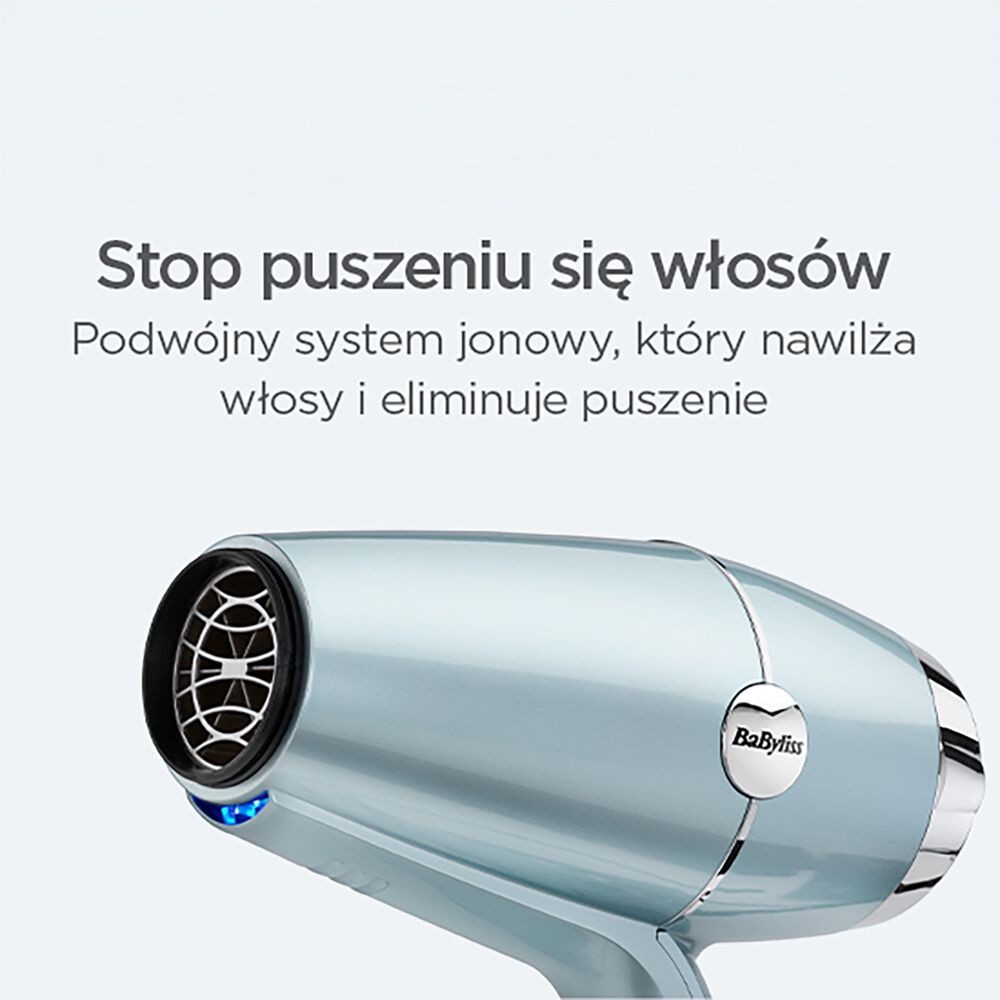 BABYLISS Suszarka BaByliss Hydro Fusion 2100 D773DE, 2100 W, niebieska
