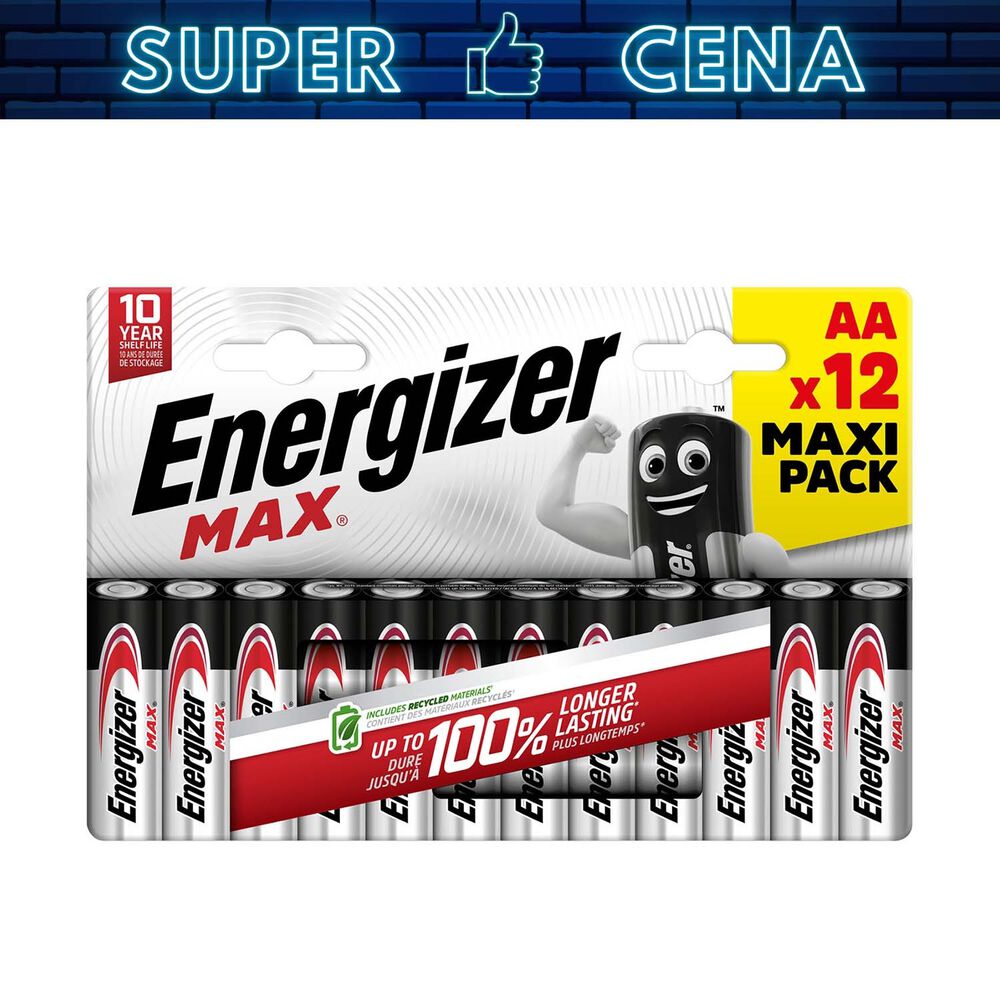 ENERGIZER Baterie alkaliczne Energizer Max AA, 12 szt.