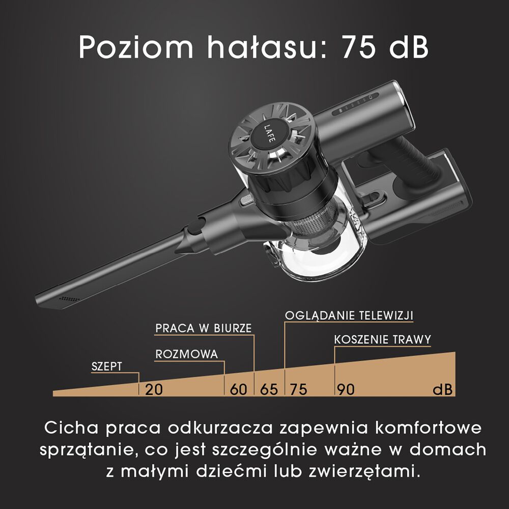 LAFE Odkurzacz pionowy Lafe PowerGlide 200W, bezprzewodowy, 22 kPa