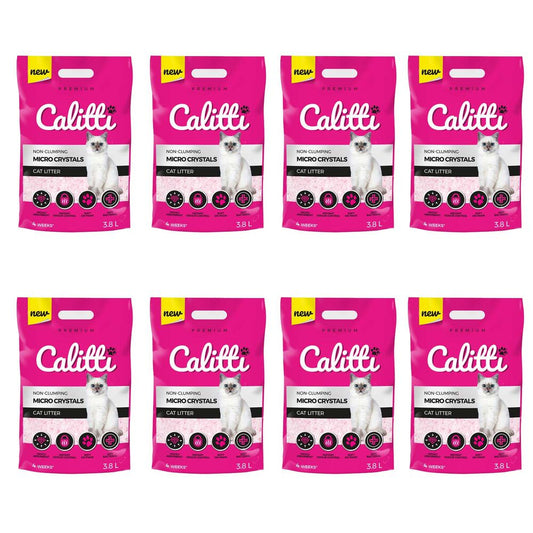 CALITTIŻwirek silikonowy dla kota Calitti Micro Crystals, 8 x 3,8L