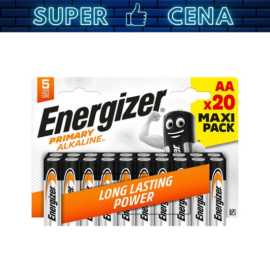 ENERGIZER Baterie alkaliczne Energizer Primary Alkaline AA, 20 szt.