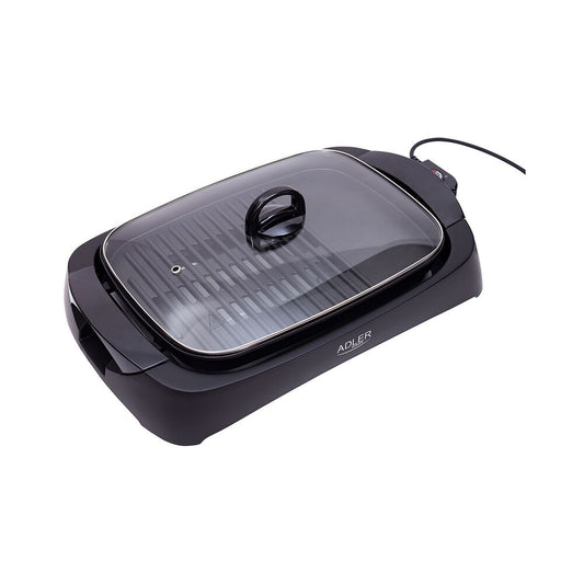 ADLER Grill elektryczny Adler AD 6610, 3000 W, ze szklaną pokrywą