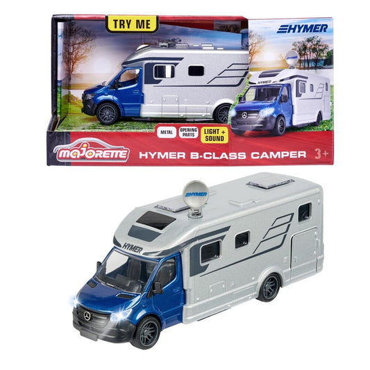 Majorette Pojazd metalowy kamper Hymer Grand Series, 19 cm, światło i dźwięk