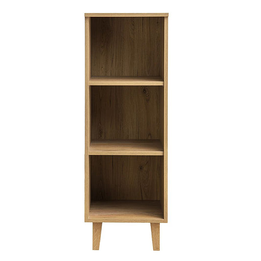 KONSIMO Regał Frisk 117 cm, dąb, z półkami