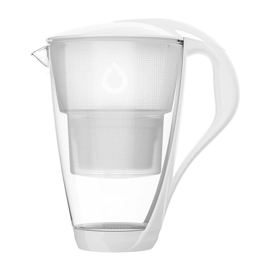 DAFI Dzbanek filtrujący szklany Dafi Crystal LED, 2 l, wkład filtrujący Standard Unimax, biały