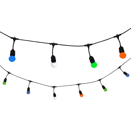 SANICO Girlanda ogrodowa Sanico Goldlux Party C Multi Color, 10 kolorowych żarówek, 5,6 m