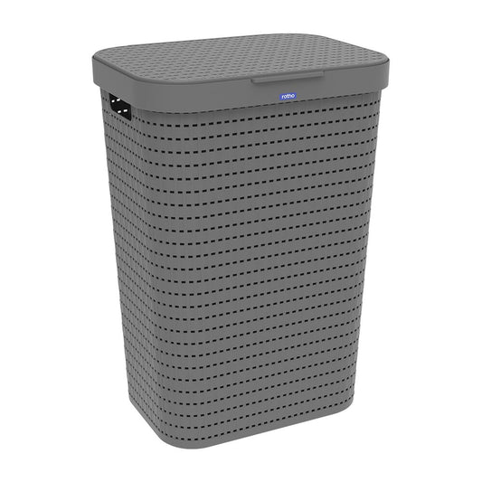 ROTHO Kosz na pranie Country Rotho, 55 L, antracyt
