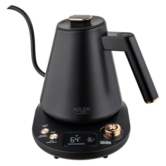 ADLER Czajnik elektryczny Adler AD 1349 Gooseneck, 1 l, 1100 W, z regulacją temperatury