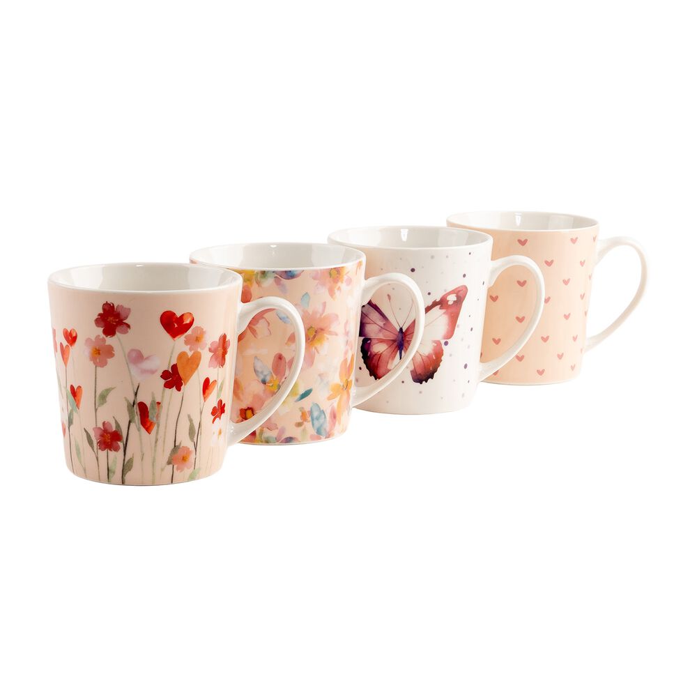 ALLIVIOZestaw kubków porcelanowych Allivio, 500 ml, 4 sztuki