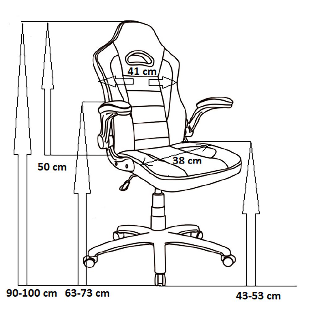COBRA Fotel gamingowy COBRA JUNIOR, CRF – 2301, czerwono - niebieski