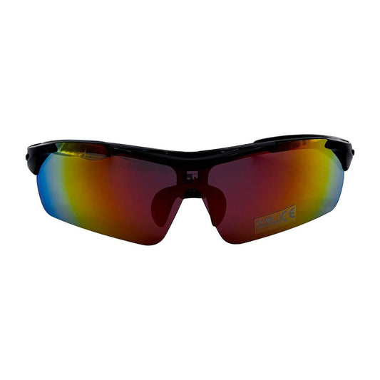 HIMOUNTAIN Okulary przeciwsłoneczne UV400 HiMountain, czarno-czerwone