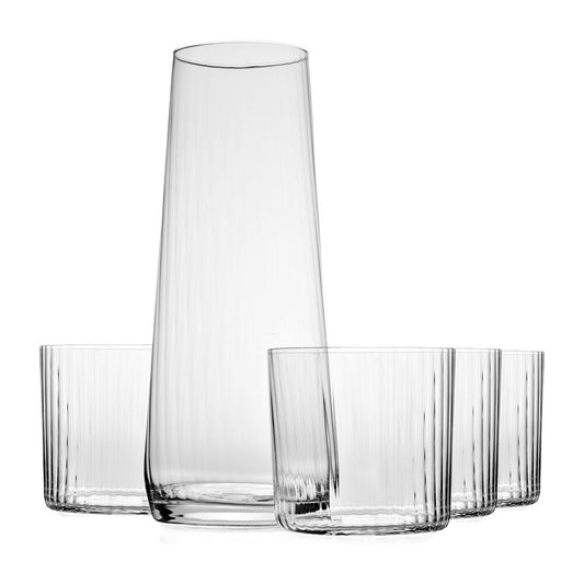 KROSNO GLASSKomplet do wody Krosno Avant-Garde Lumi, karafka 1200 ml, 4 szklanki 410 ml