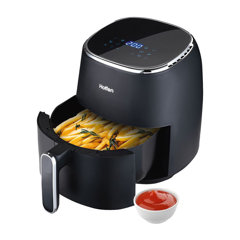 HOFFEN Air Fryer Frytkownica beztłuszczowa Hoffen, 1500 W, 5 l, czarna matowa
