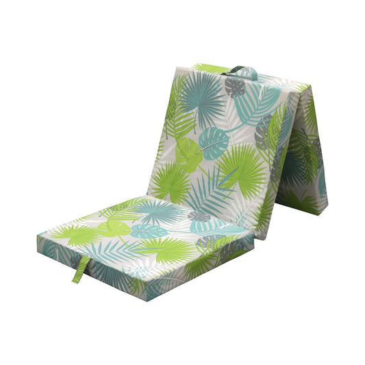 SUN GARDEN Materac składany 190 x 63 x 8 cm Sun Garden Thommy, średnio twardy, liście