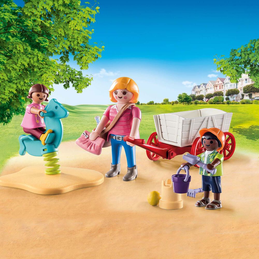 PLAYMOBIL Opiekunka z wózkiem Playmobil, Starter Pack