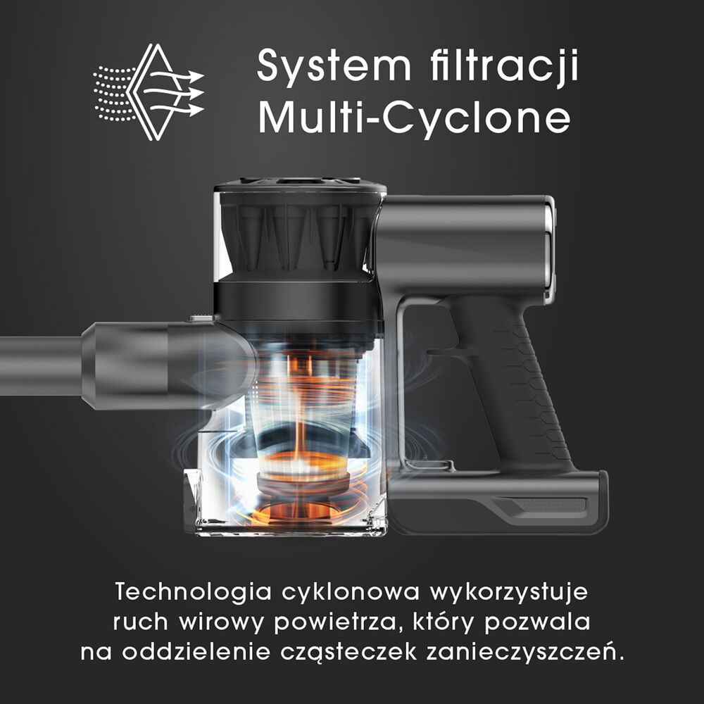 LAFE Odkurzacz pionowy Lafe PowerGlide 200W, bezprzewodowy, 22 kPa