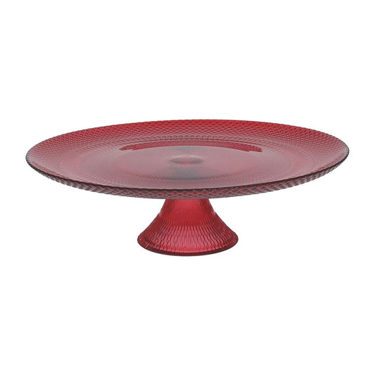 TOGNANA Patera szklana Tognana Natale Passion, 28 cm, czerwona