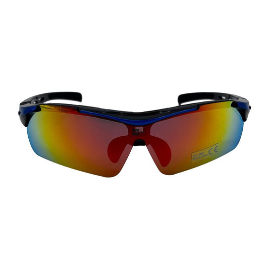 HIMOUNTAIN Okulary przeciwsłoneczne UV400 HiMountain, czarno-niebieskie