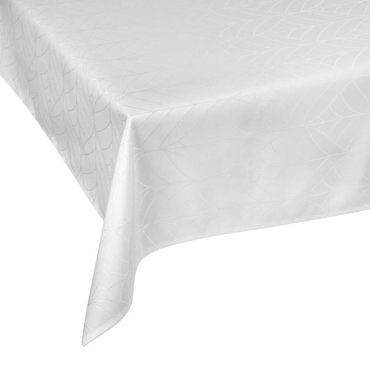 SMUKEE Obrus żakardowy 140 x 220 cm Smukee, plamoodporny, biały