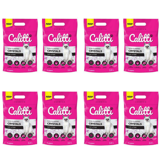 CALITTIŻwirek silikonowy dla kota Calitti Crystals, 8 x 3,8L