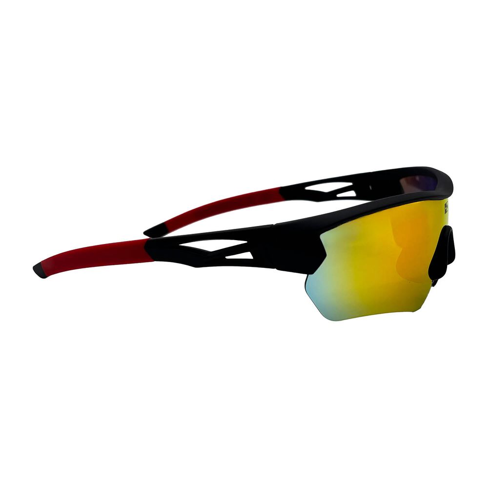 HIMOUNTAIN Okulary przeciwsłoneczne sportowe UV400 HiMountain, czarno-pomarańczowe