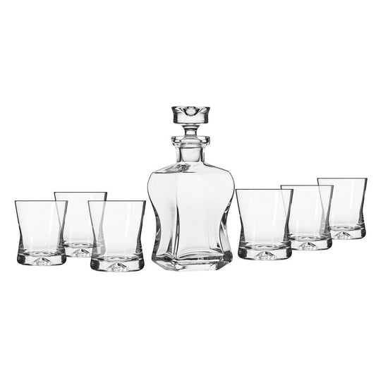 KROSNO Zestaw do whiskey KROSNO SIGNATURE, 7 elementów, szklany
